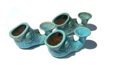 Assembled Group of Three Gladding McBean Style Koi Fish Vessels/Planters