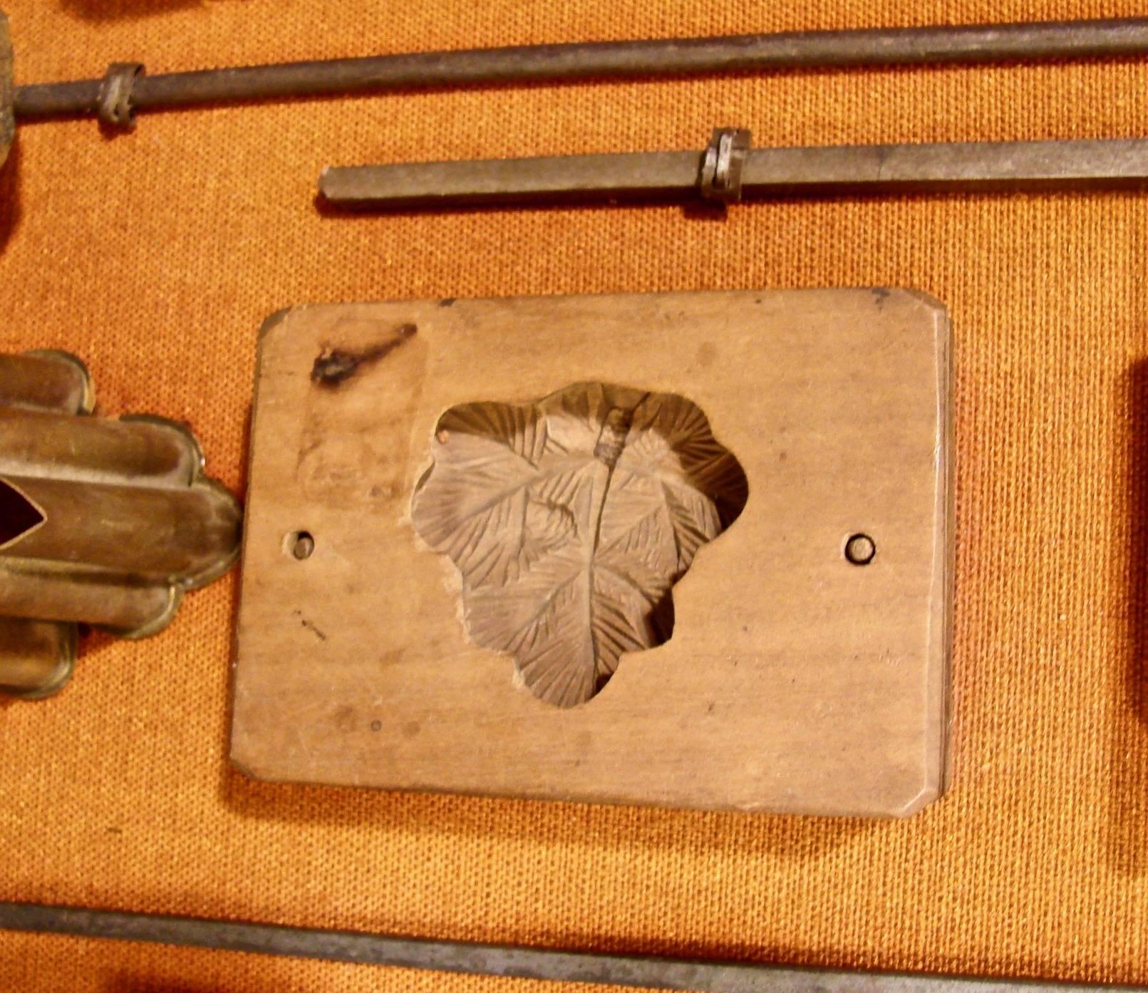 Assembled Group of Vintage Japanese Cookie and Tea Cake Molds in Shadow Box 1