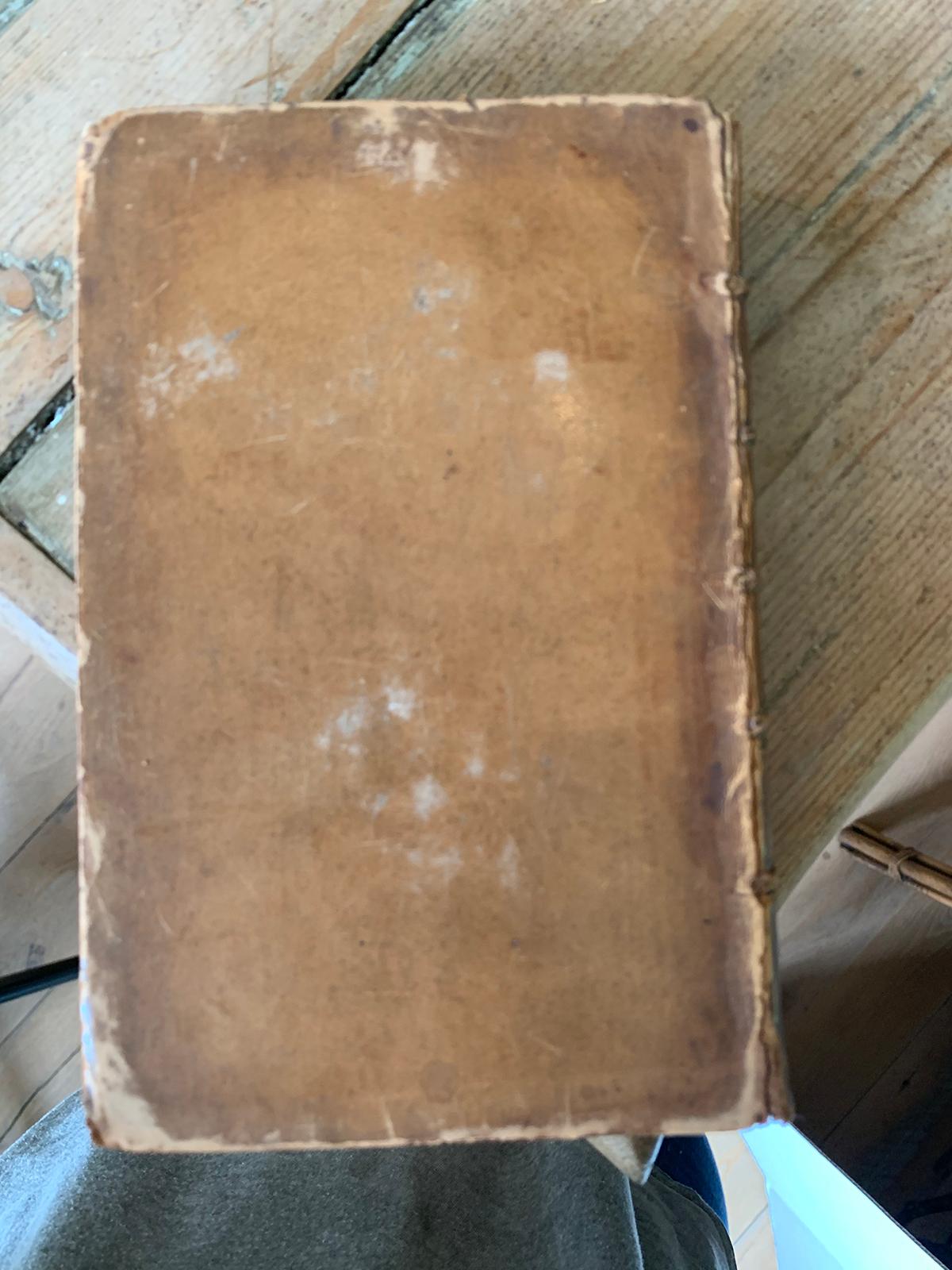 Assembled Pair of 18th-19th Century English Leather Bound Books For Sale 6