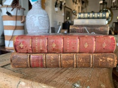 Assembled Pair of 18th-19th Century English Leather Bound Books