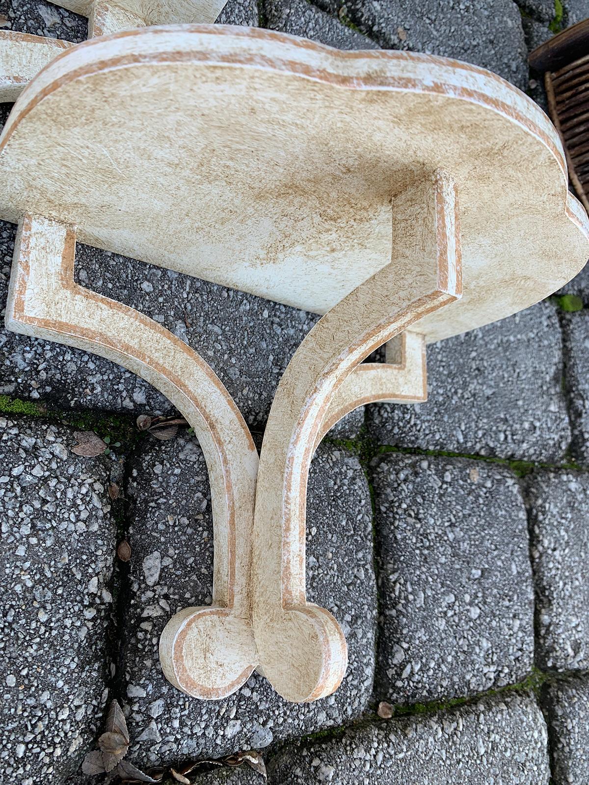 Assembled Pair of 20th Century Custom Made Brackets in Style of Colefax & Fowler 5