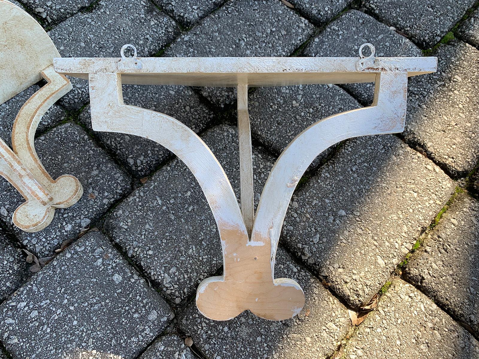 Assembled Pair of 20th Century Custom Made Brackets in Style of Colefax & Fowler 7
