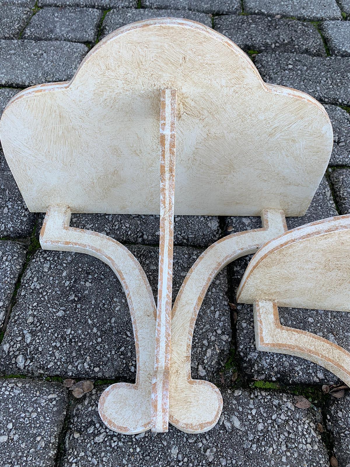 Assembled Pair of 20th Century Custom Made Brackets in Style of Colefax & Fowler 4