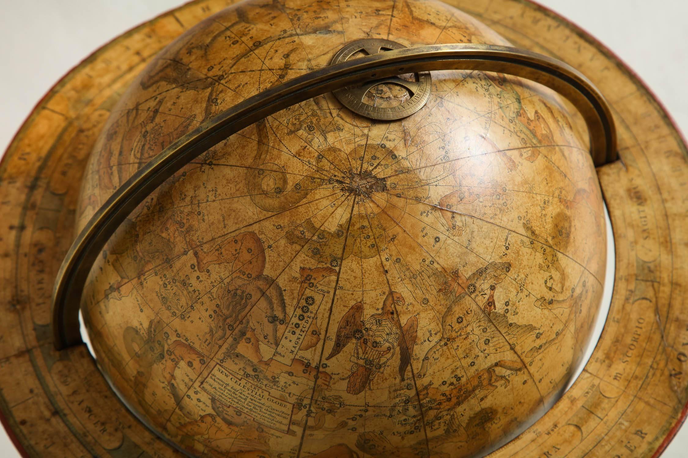 19th Century Assembled Pair of Georgian Celestial and Terrestrial Globes