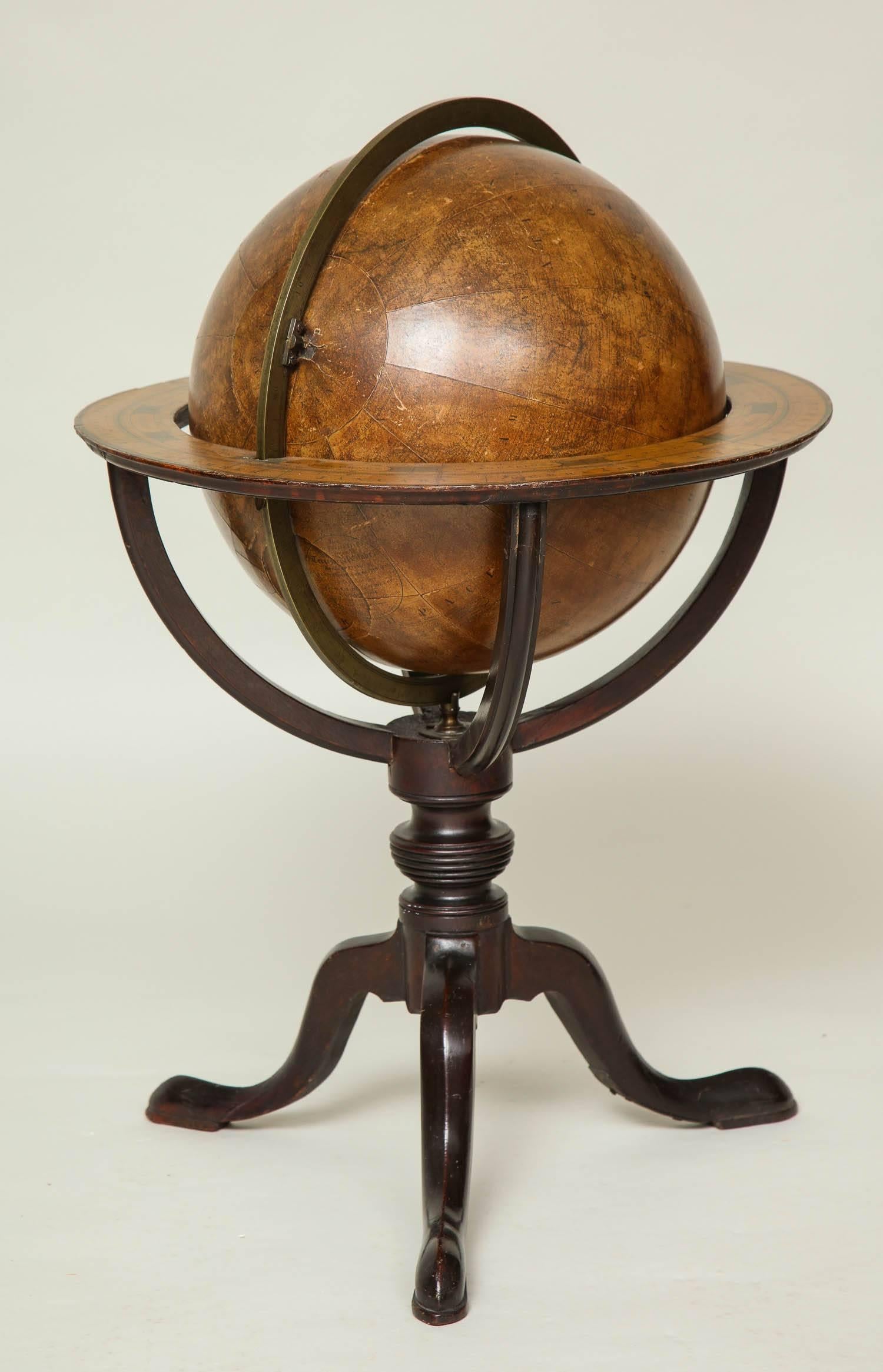 Assembled Pair of Georgian Celestial and Terrestrial Globes 1