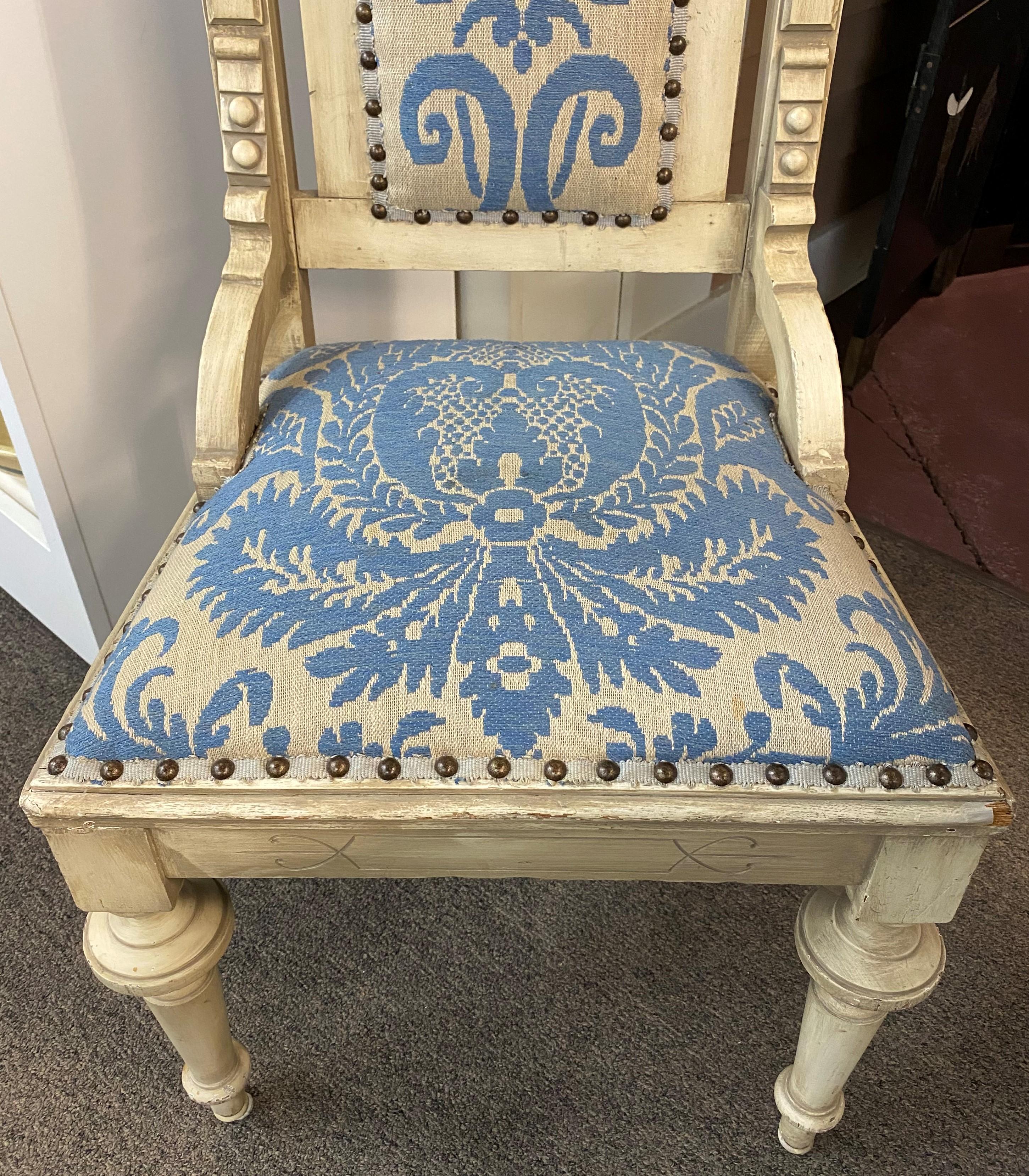 English Assembled Pair of Gothic Revival Chairs