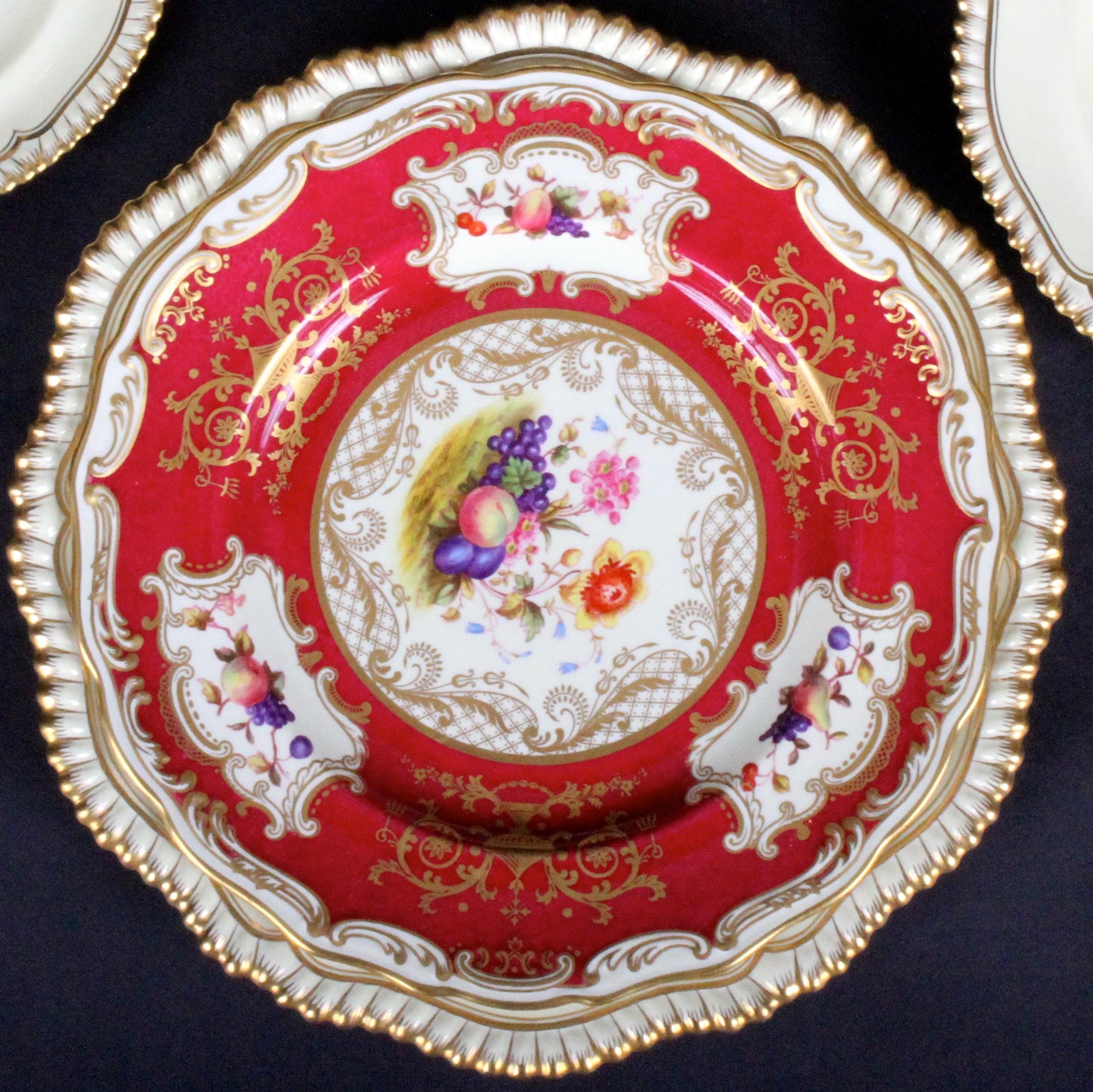 Assembled Service of Spode-Copeland for Tiffany Plates, signed A.Ball  For Sale 2