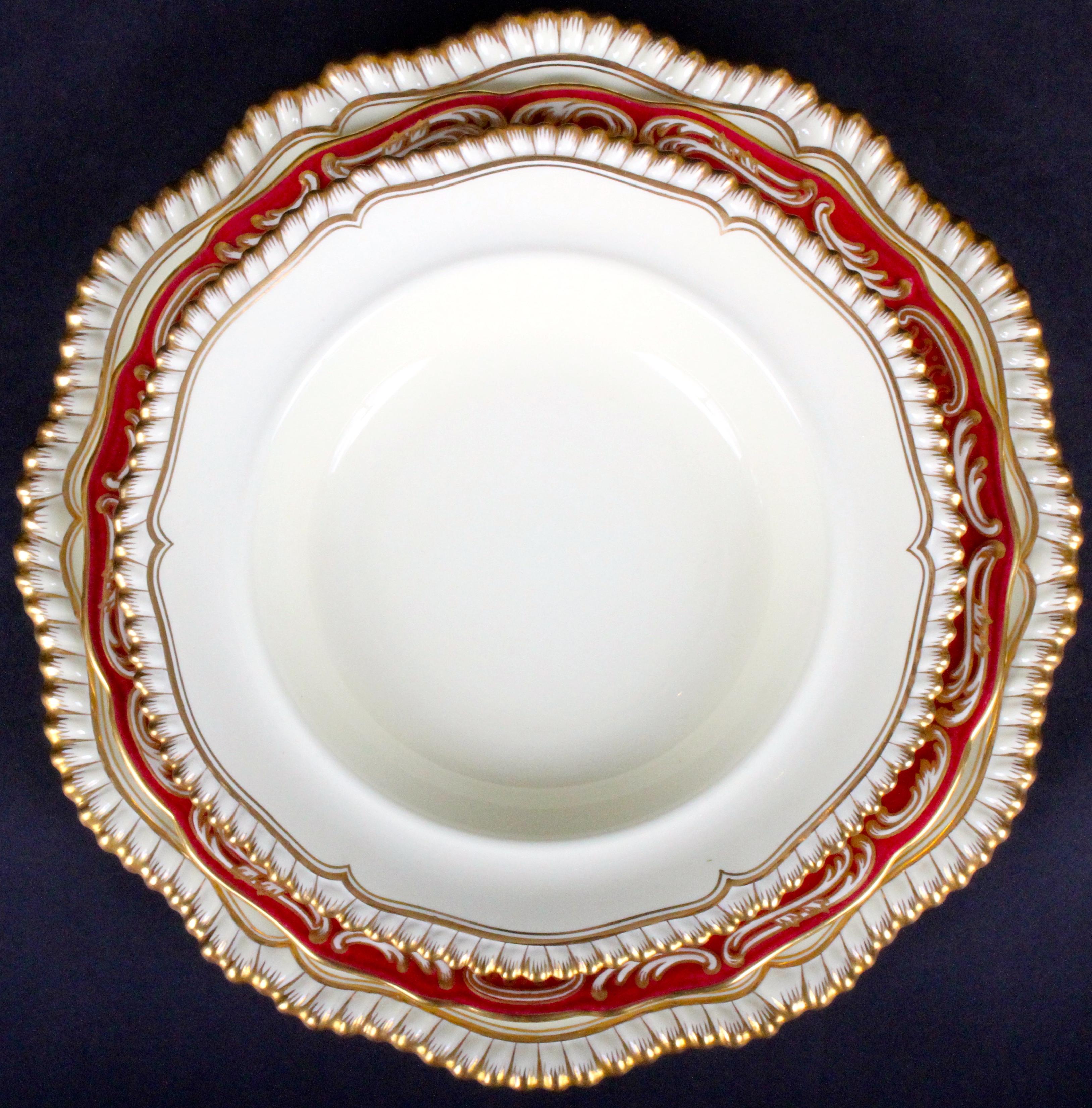 Assembled Service of Spode-Copeland for Tiffany Plates, signed A.Ball  For Sale 3