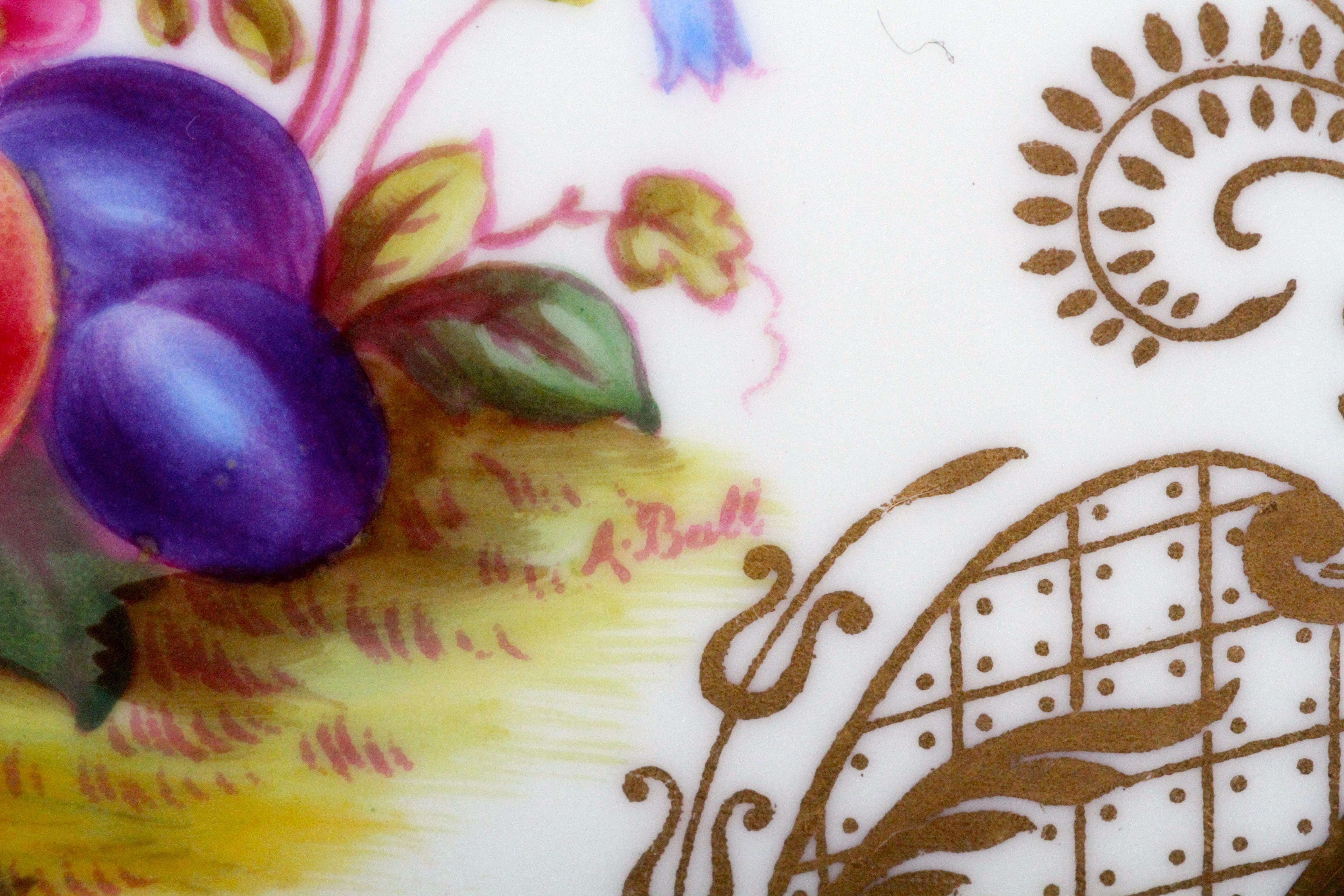 Assembled Service of Spode-Copeland for Tiffany Plates, signed A.Ball For Sale 5