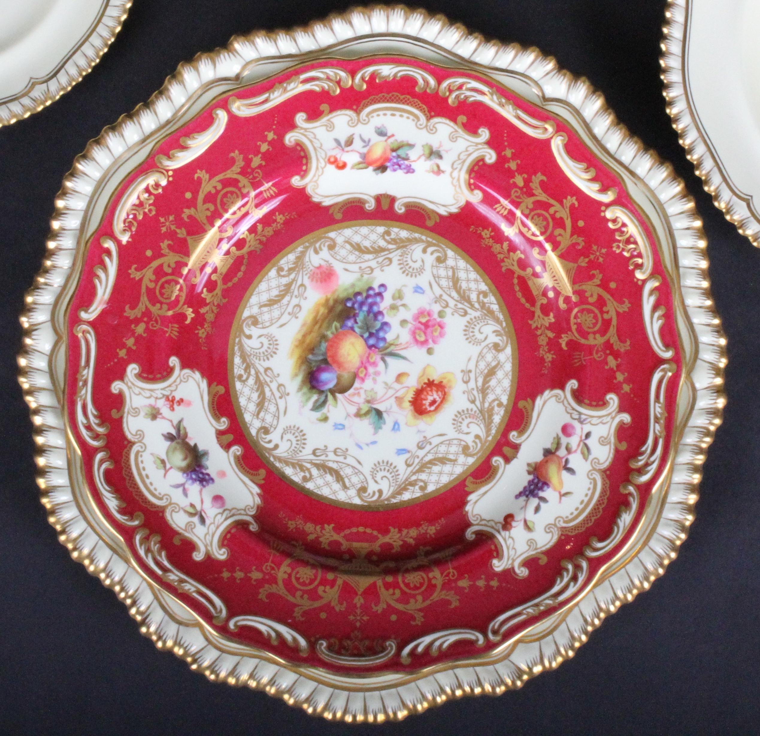 20th Century Assembled Service of Spode-Copeland for Tiffany Plates, signed A.Ball  For Sale