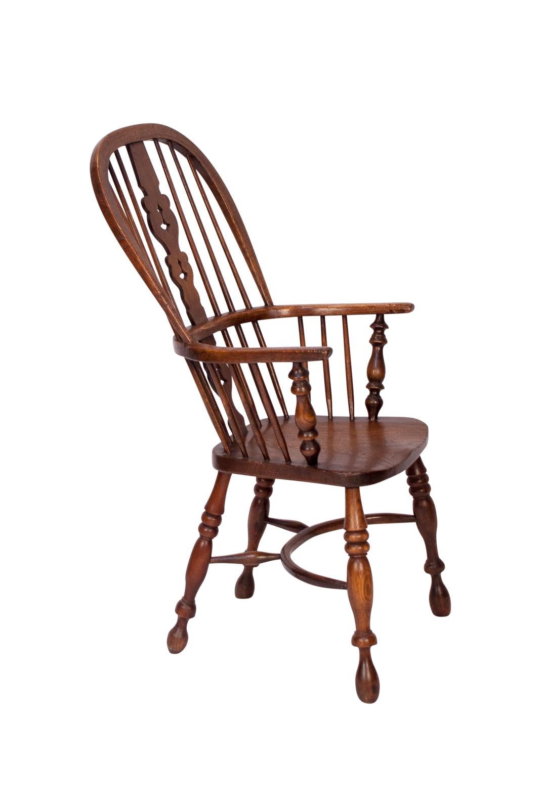 Assembled Set of 6 Windsor Armchairs, England, 19th Century 4