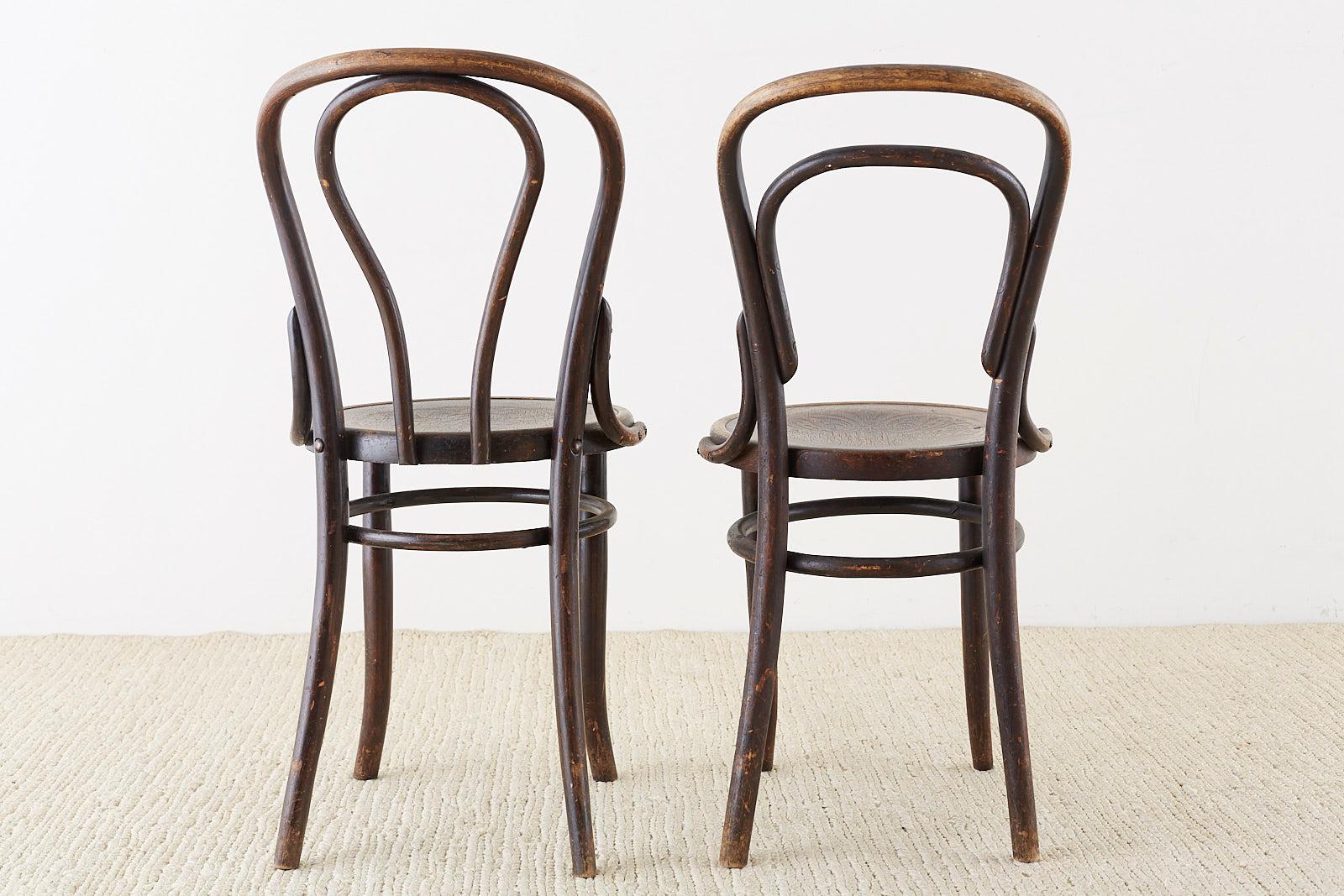 Assembled Set of Seven Viennese Thonet Bentwood Chairs 7