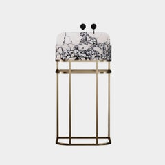 Assens Free-standing Marble Bathroom Vanity - Calacatta Viola - Small