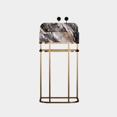 Assens Free-standing Marble Bathroom Vanity - Grey Galaxy - Small