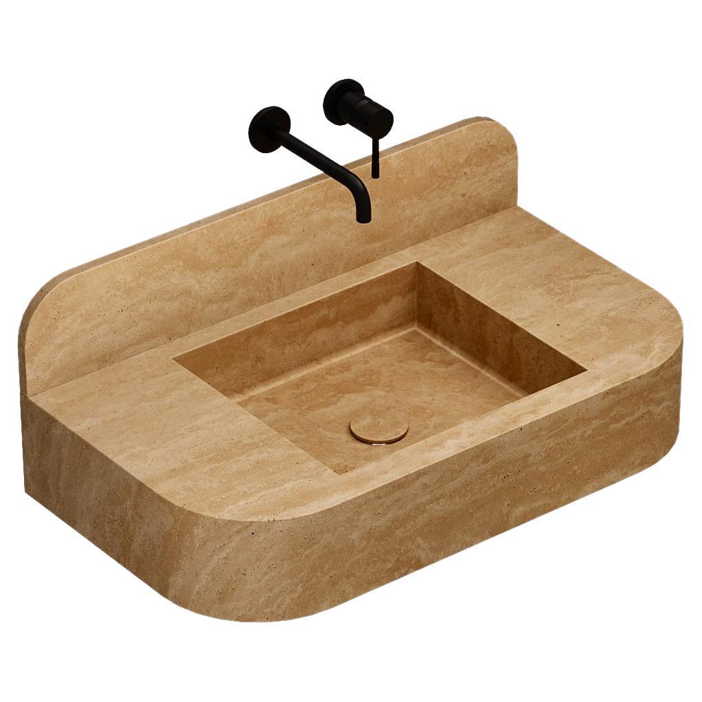 Assens - Marble Basin - Beige Travertine - Large