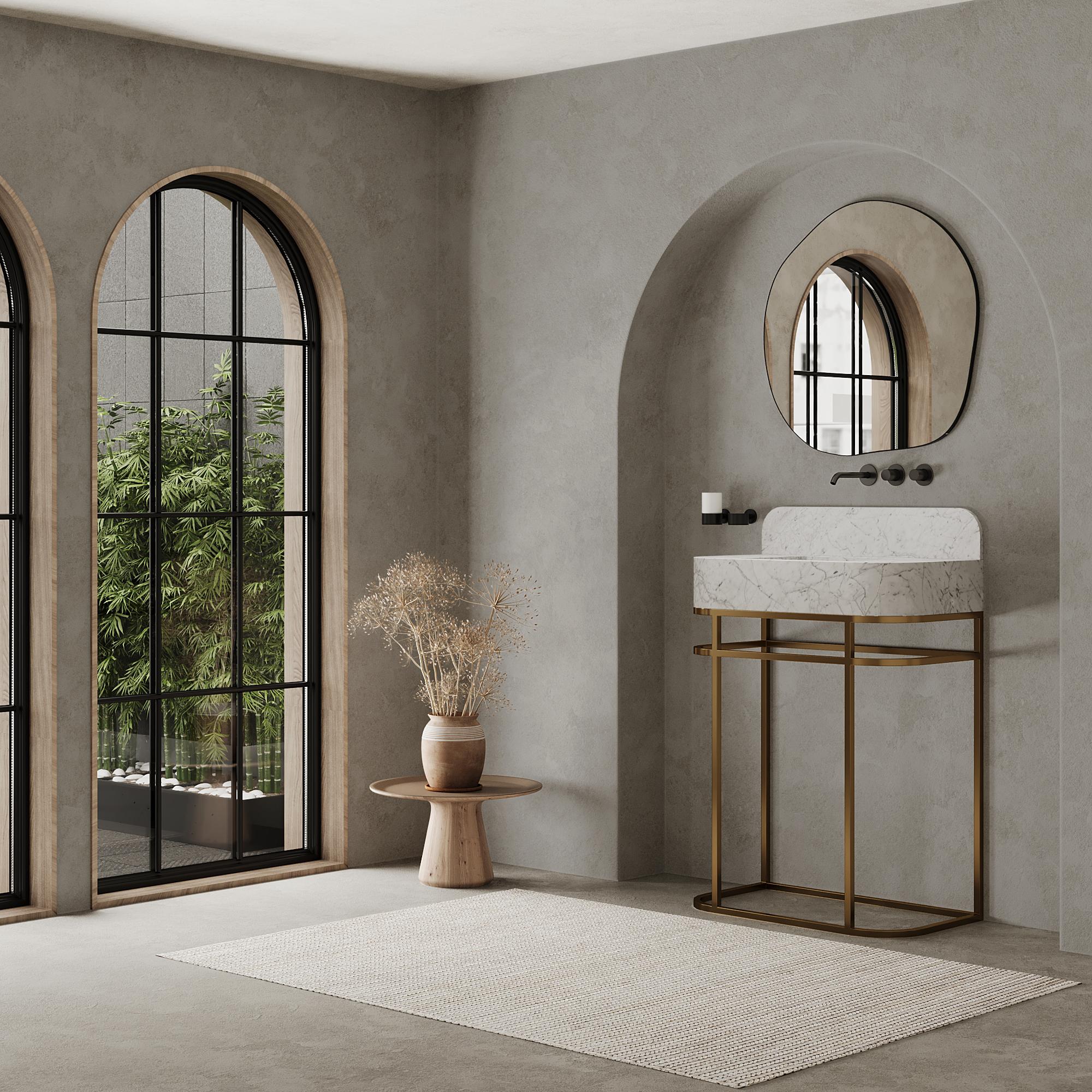 Assens - Marble Basin - White Carrara - Large In New Condition For Sale In Lisbon, PT