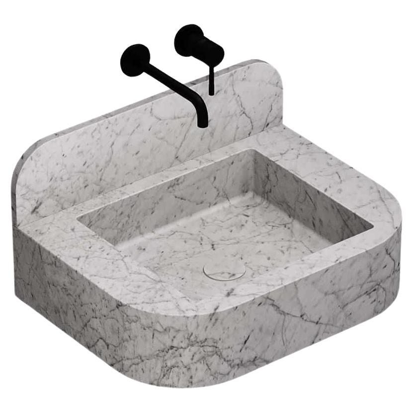 Assens - Marble Basin - White Carrara - Small