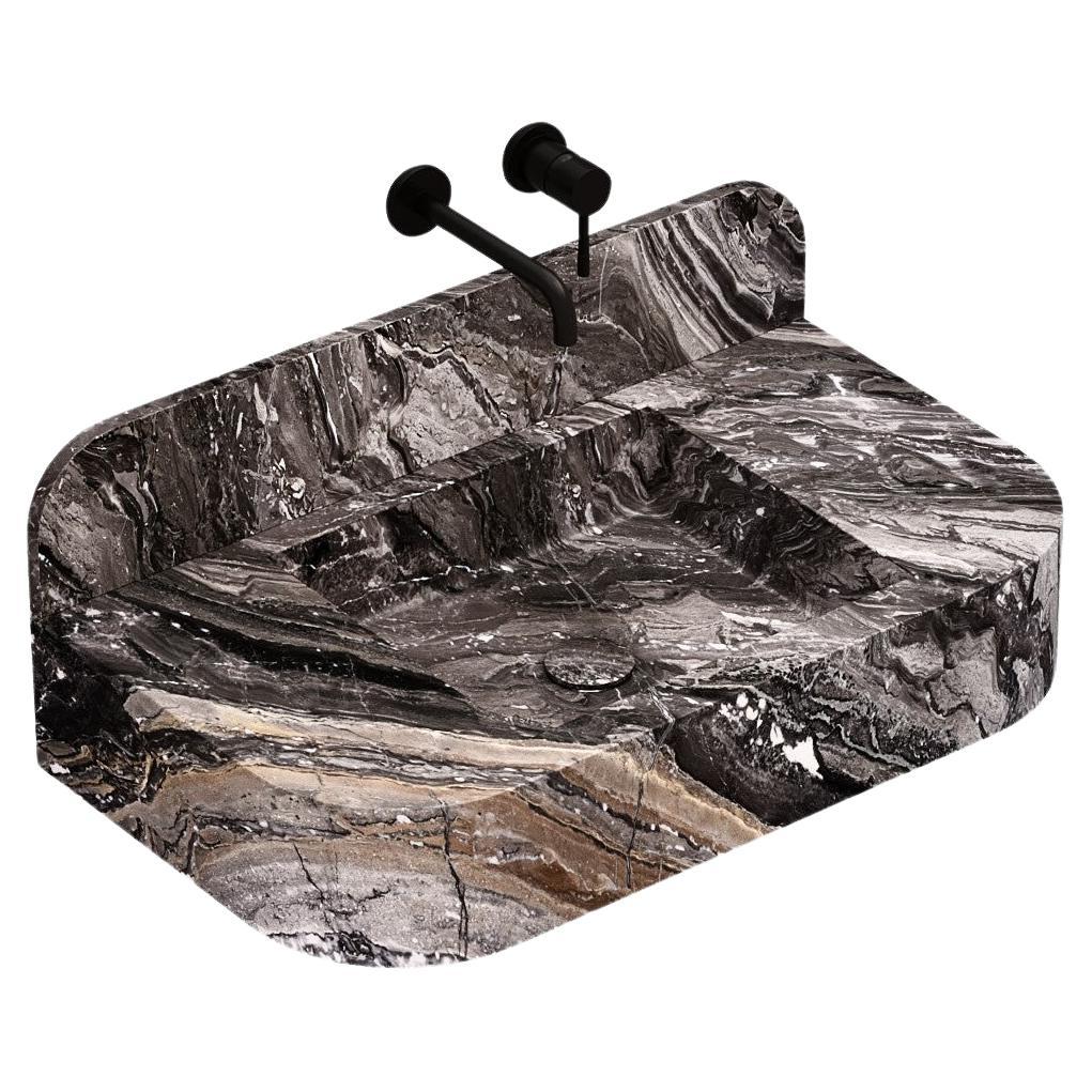 Assens - bassin en marbre - Galaxy gris - Large