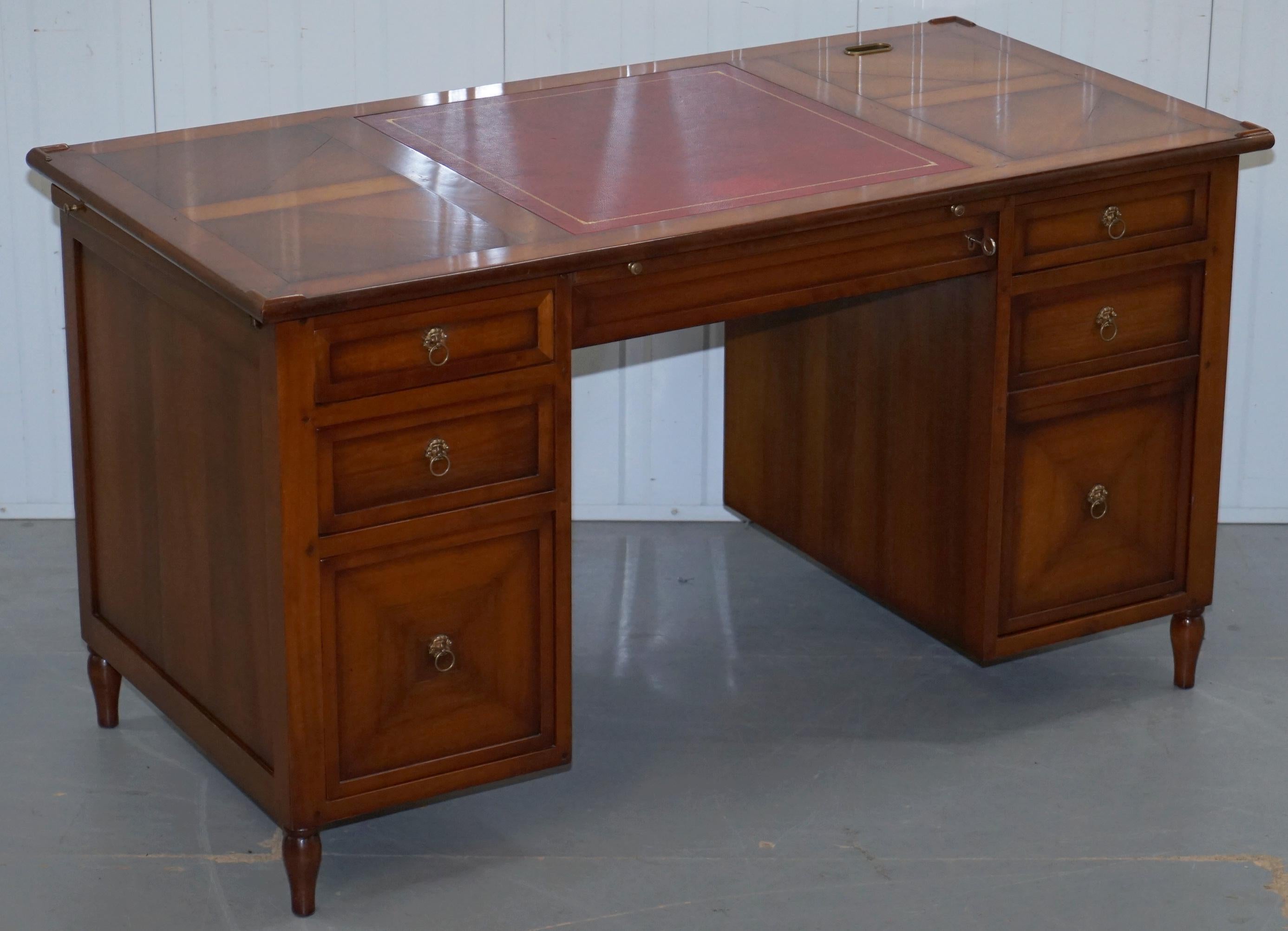 Wimbledon-Furniture

Wimbledon-Furniture is delighted to offer for sale this stunning hand made in Italy Assi D’Asolo custom made partner desk with oxblood leather top specially designed to house and hide a computer RRP £5000

Please note the