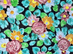 Assiette Cerart Monaco céramique Francaise multicolore Côte-d'Azur 1950 Vintage