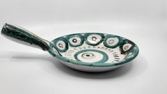 Assiette décorative Robert The en céramique French Riviera Vallauris 1970