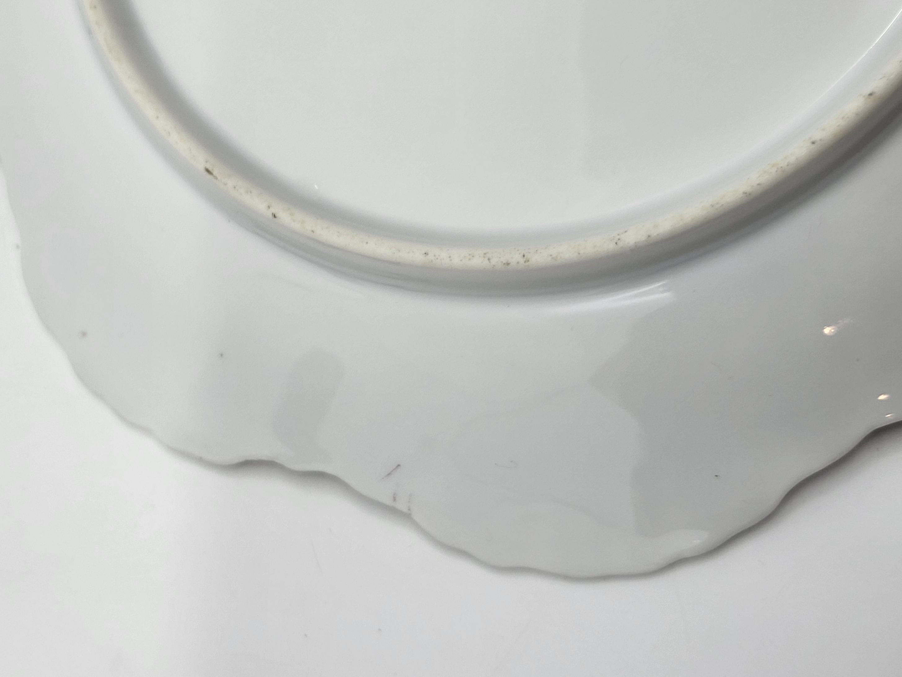 Autrichien Assiette décorative Victoria Austria en porcelaine Bleu Cobalt fin 19ième siècle en vente