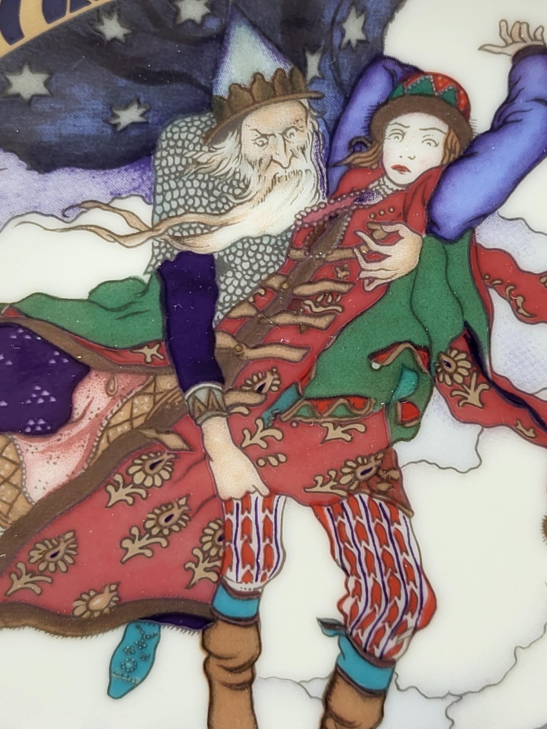 German Assiette KOSHEY CARRIES OFF MARIA MOREVNA  Russian Fairy Tales Villeroy et Boch For Sale