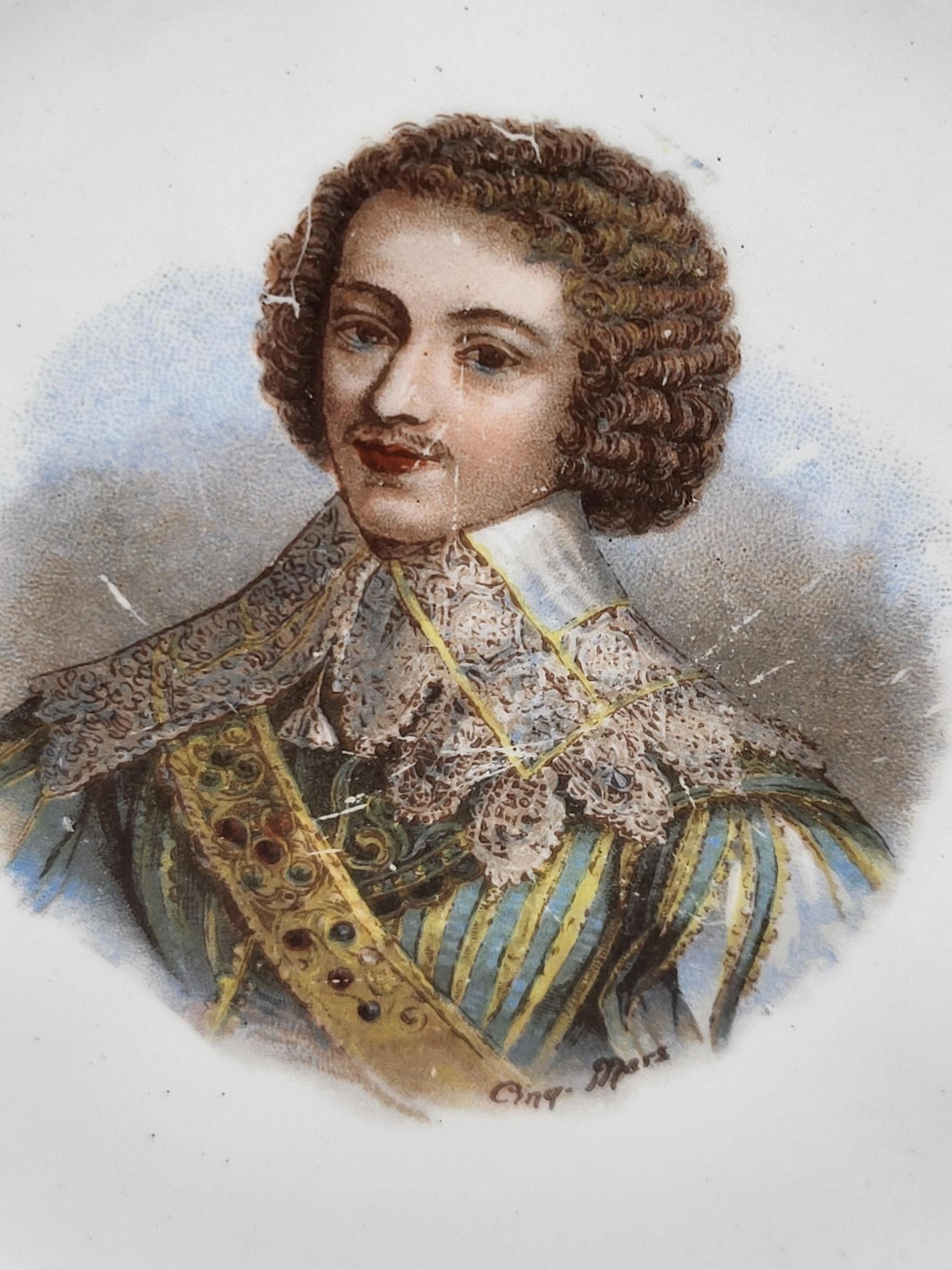 Assiettes Saint Amand, en Faïence Rois Reines et Favorite de France (Lote de 12) en venta 5