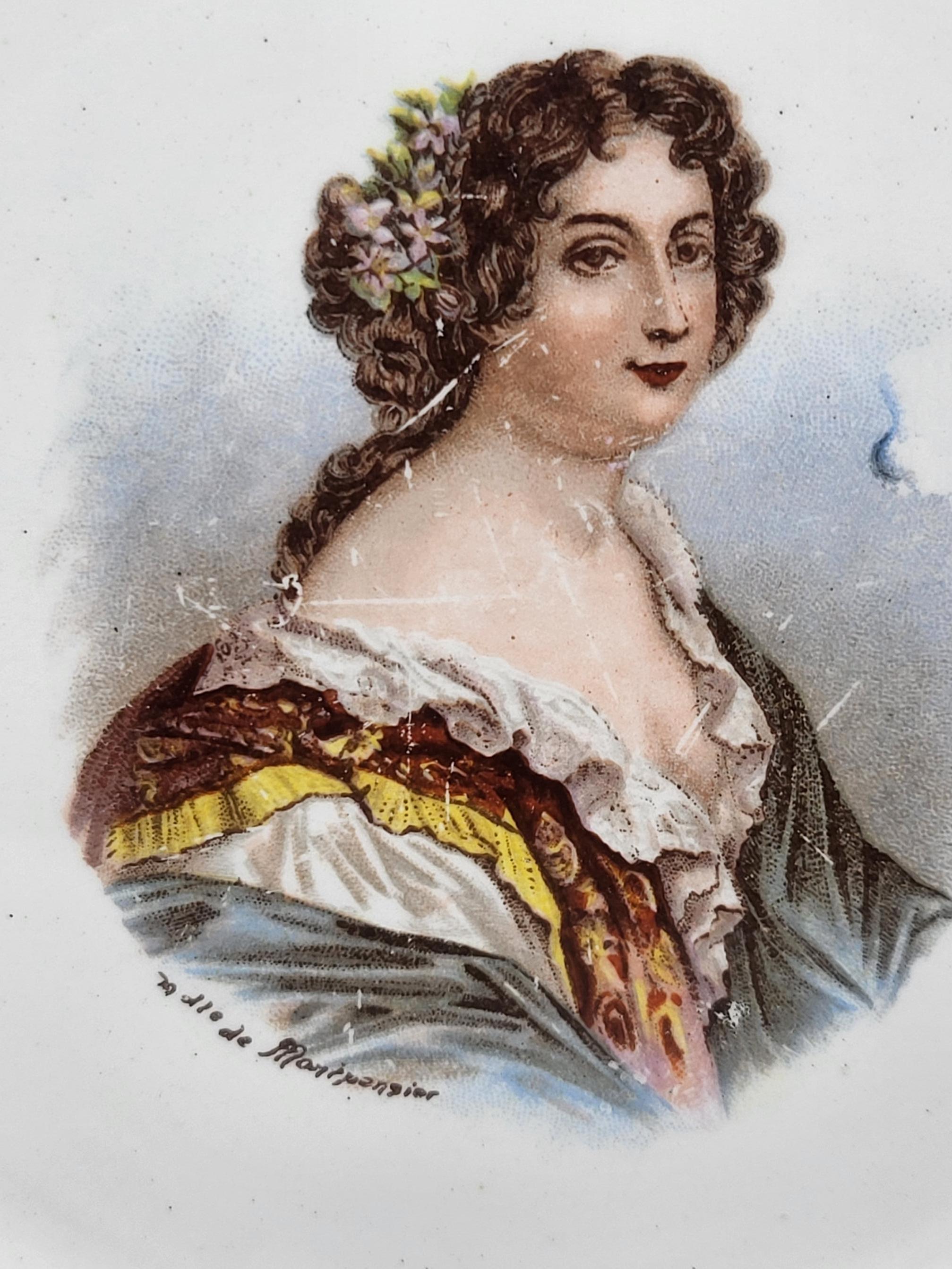 Assiettes Saint Amand, en Faïence Rois Reines et Favorite de France (Lote de 12) en venta 2