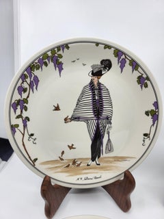 Villeroy & Boch 1900 Art Deco Porcelain Plates, Set of 4