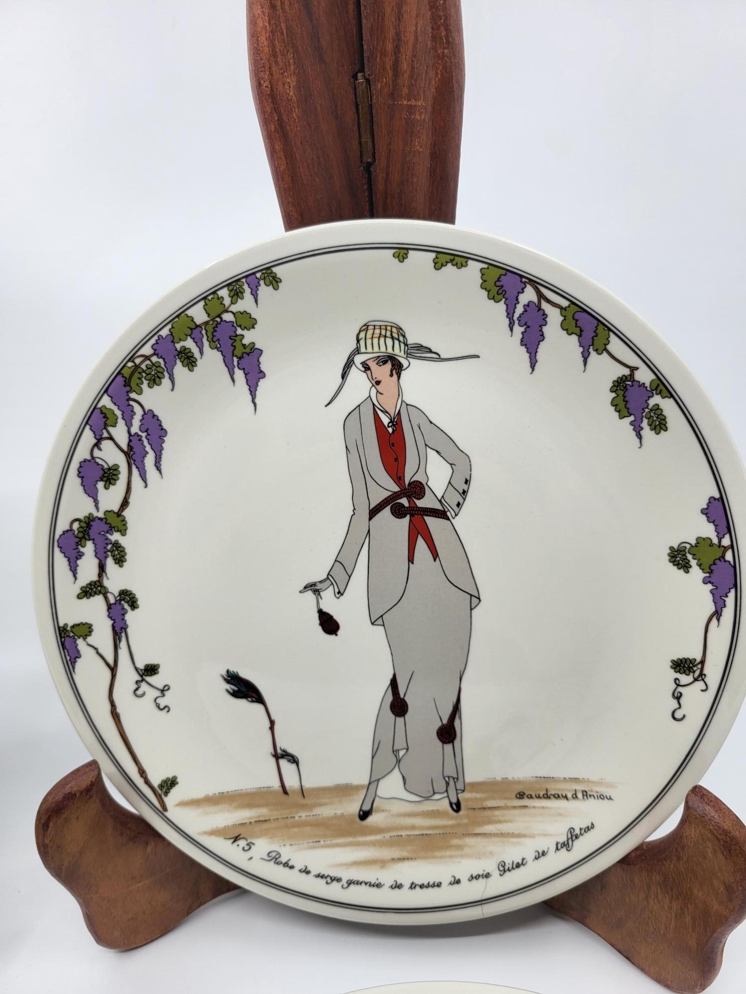Assiettes Villeroy et Boch Design 1900 en porcelaine décor Art Déc (lot de 4) (Art déco) im Angebot