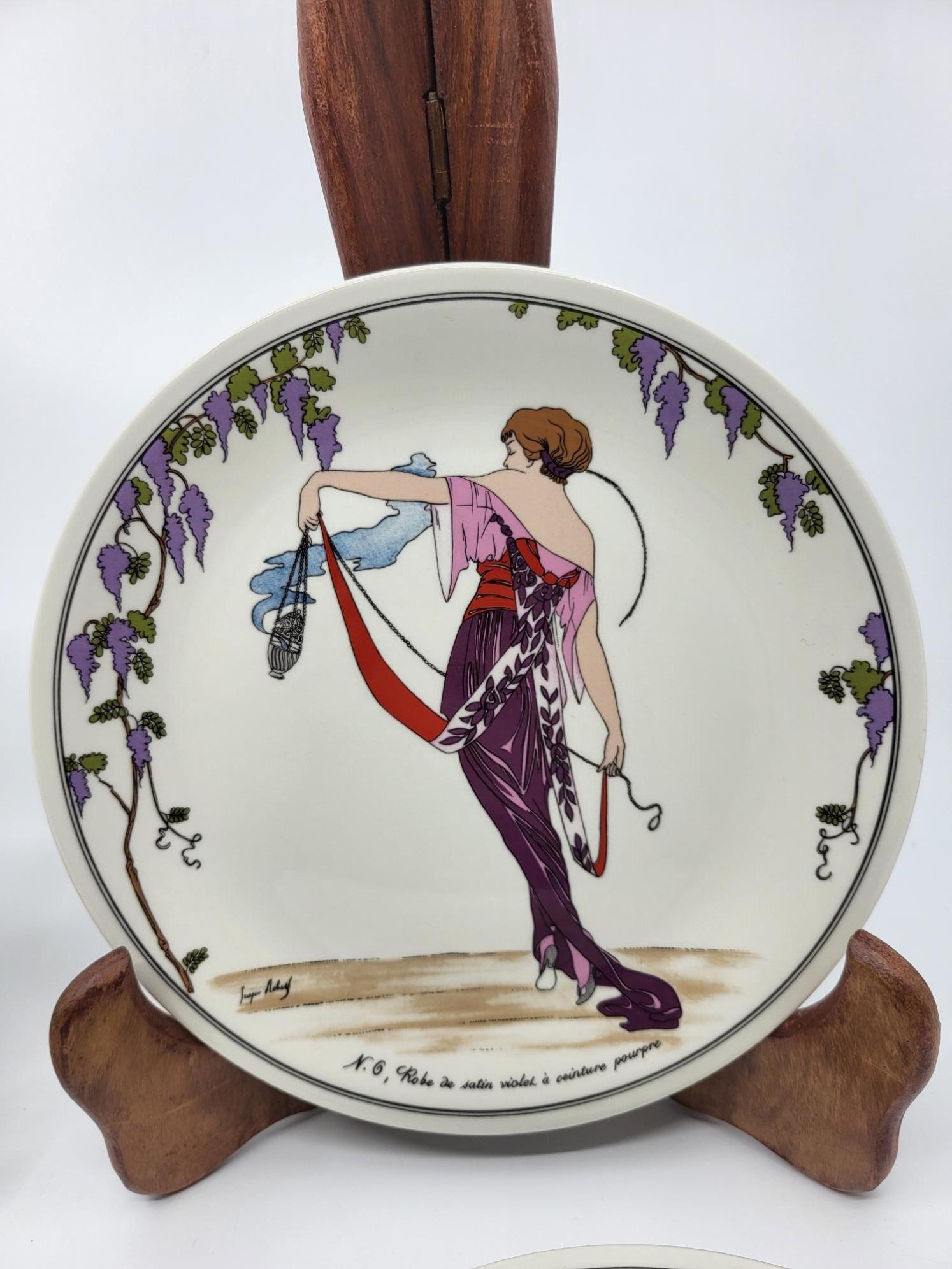 Assiettes Villeroy et Boch Design 1900 en porcelaine décor Art Déc (lot de 4) im Zustand „Hervorragend“ im Angebot in London, England