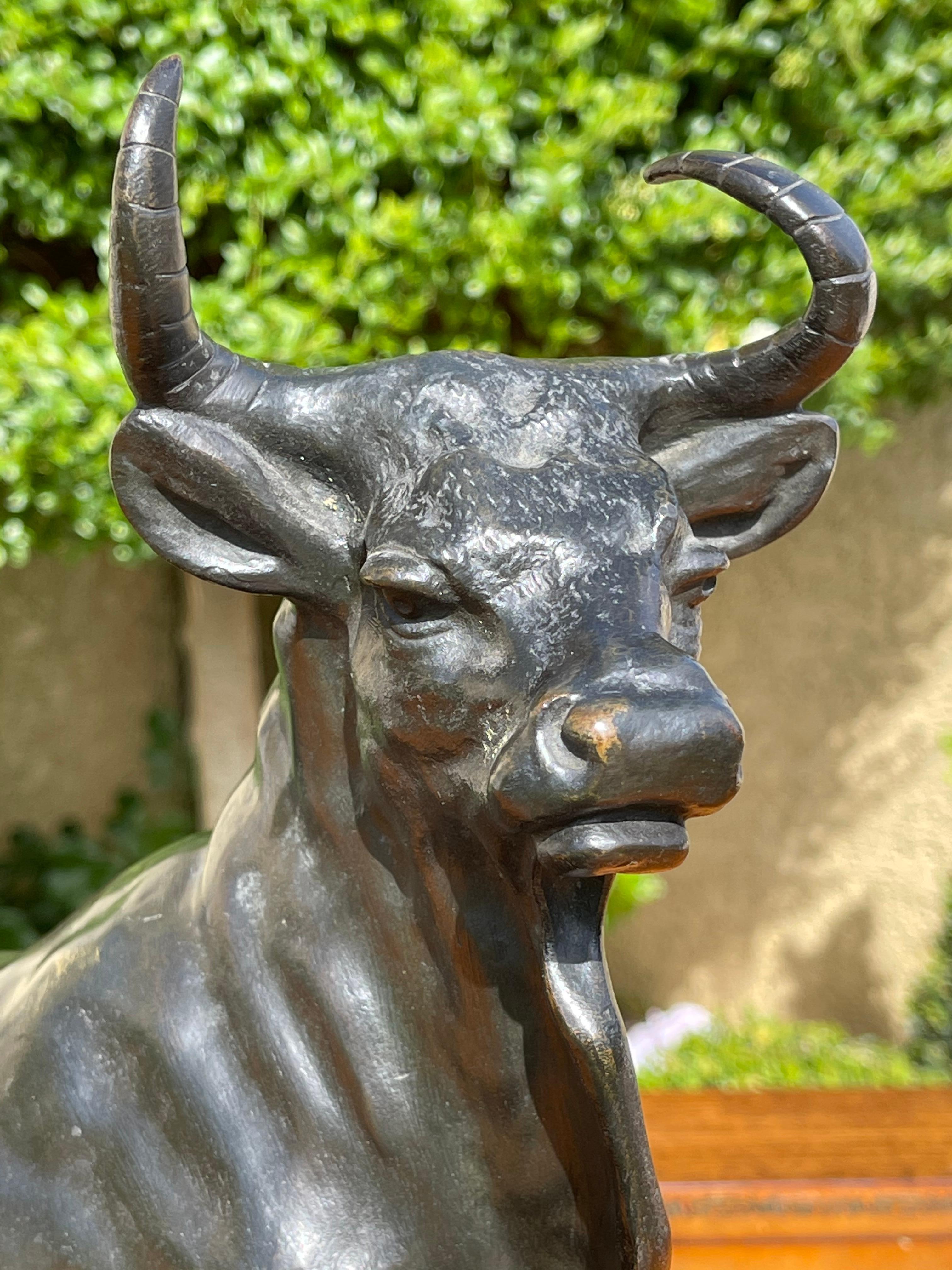 roman bronze bull