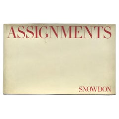 Assignments, Lord Snowdon, 1st Edition 1972, Signed 