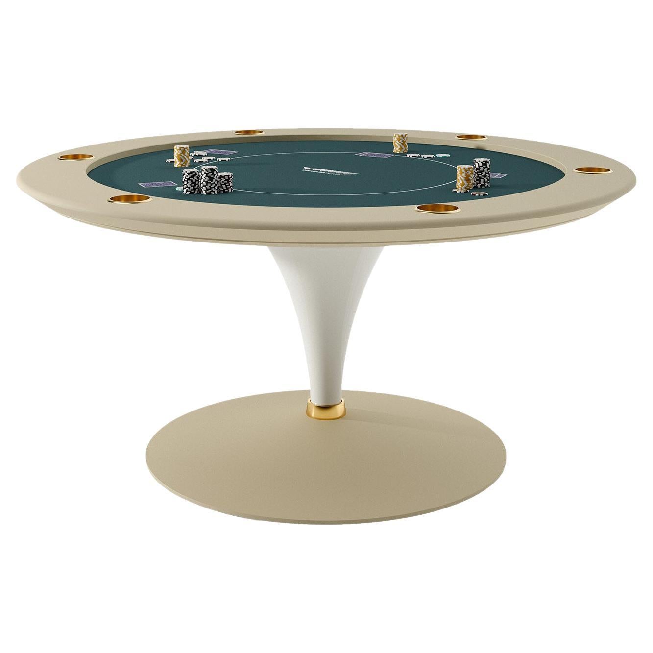 Mahogany and Leather Top Poker Table For Sale at 1stDibs
