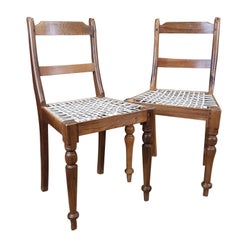 Associated Pair of Late Victorian Colonial Chairs
