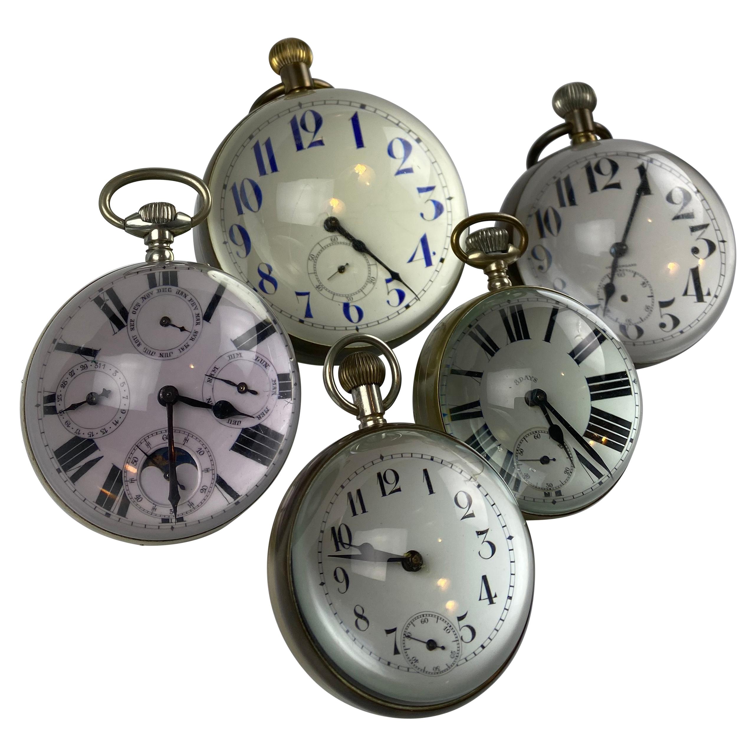 Assorted Collection of Antique Ball Clocks