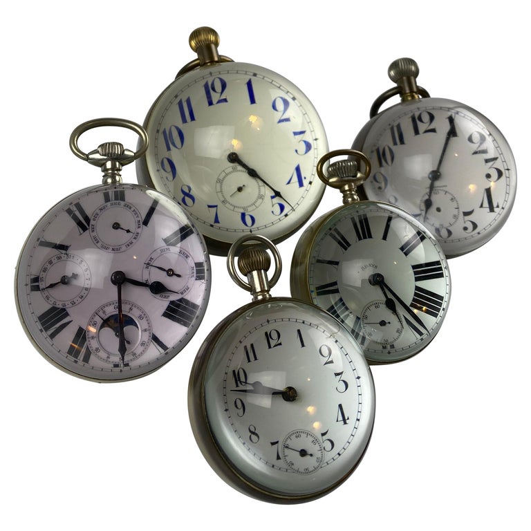 Assorted Collection of Antique Ball Clocks at 1stDibs