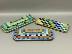 Surtido de estantes italianos Hand Made de mosaico de vidrio, 3