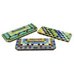 Surtido de estantes italianos Hand Made de mosaico de vidrio, 3