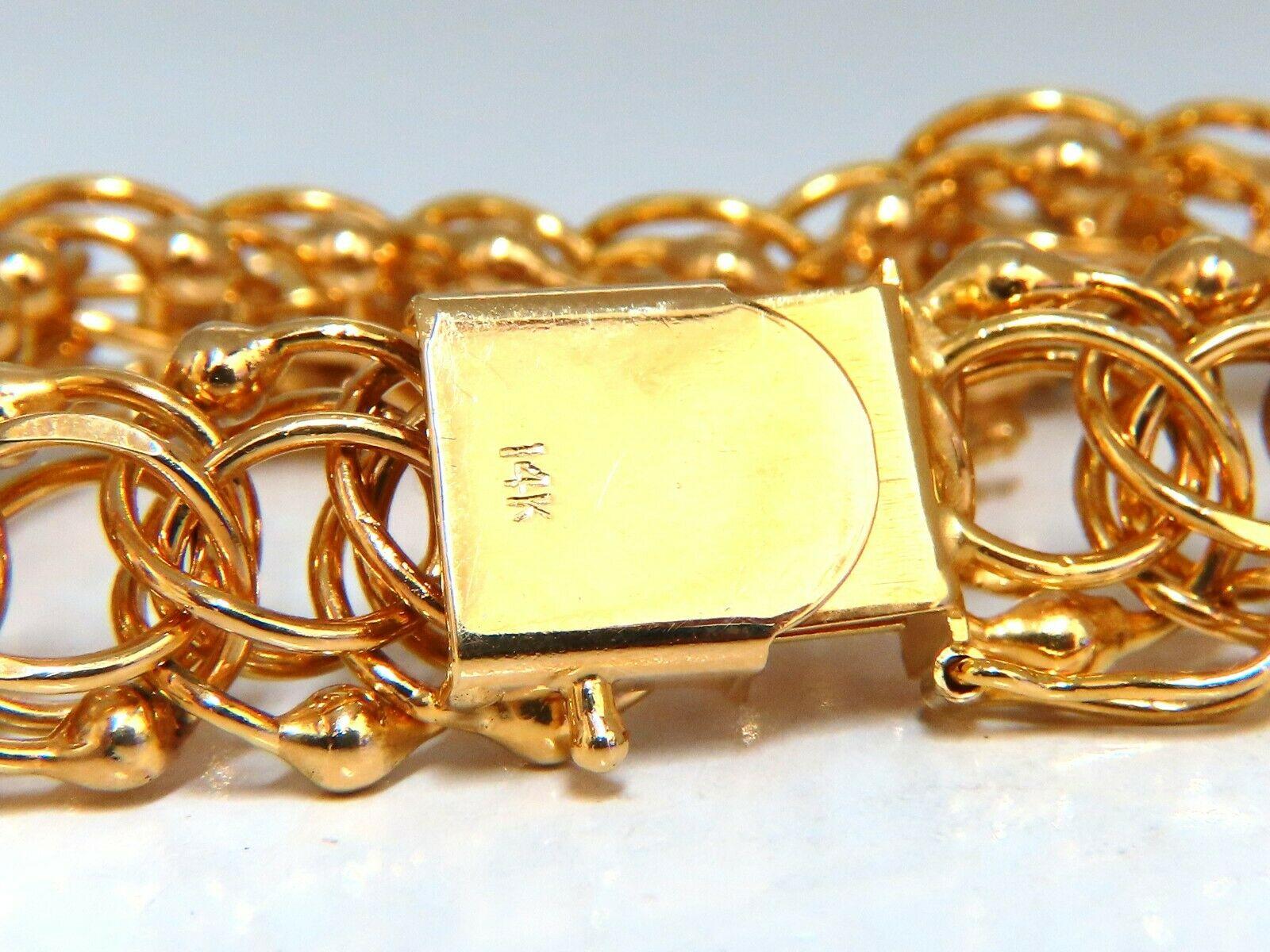 Assorted Lucky Charms Bracelet 14 Karat In Excellent Condition For Sale In New York, NY