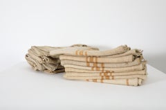 Set of Four Vintage Burlap Grain Sacks from the Netherlands