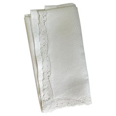 Antique Assorted White Table Napkins