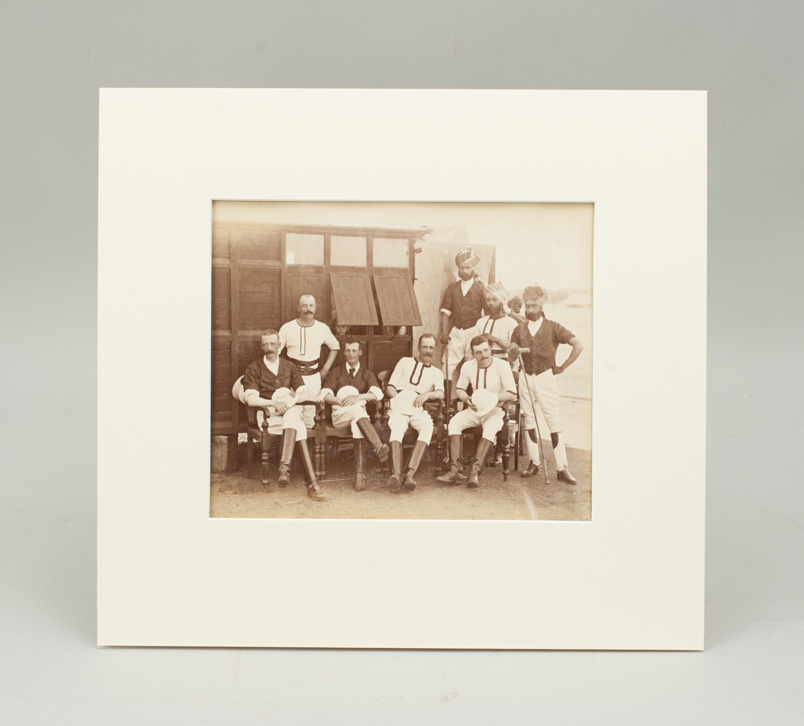 Indian Assortment of Four Black & White Polo Photographs