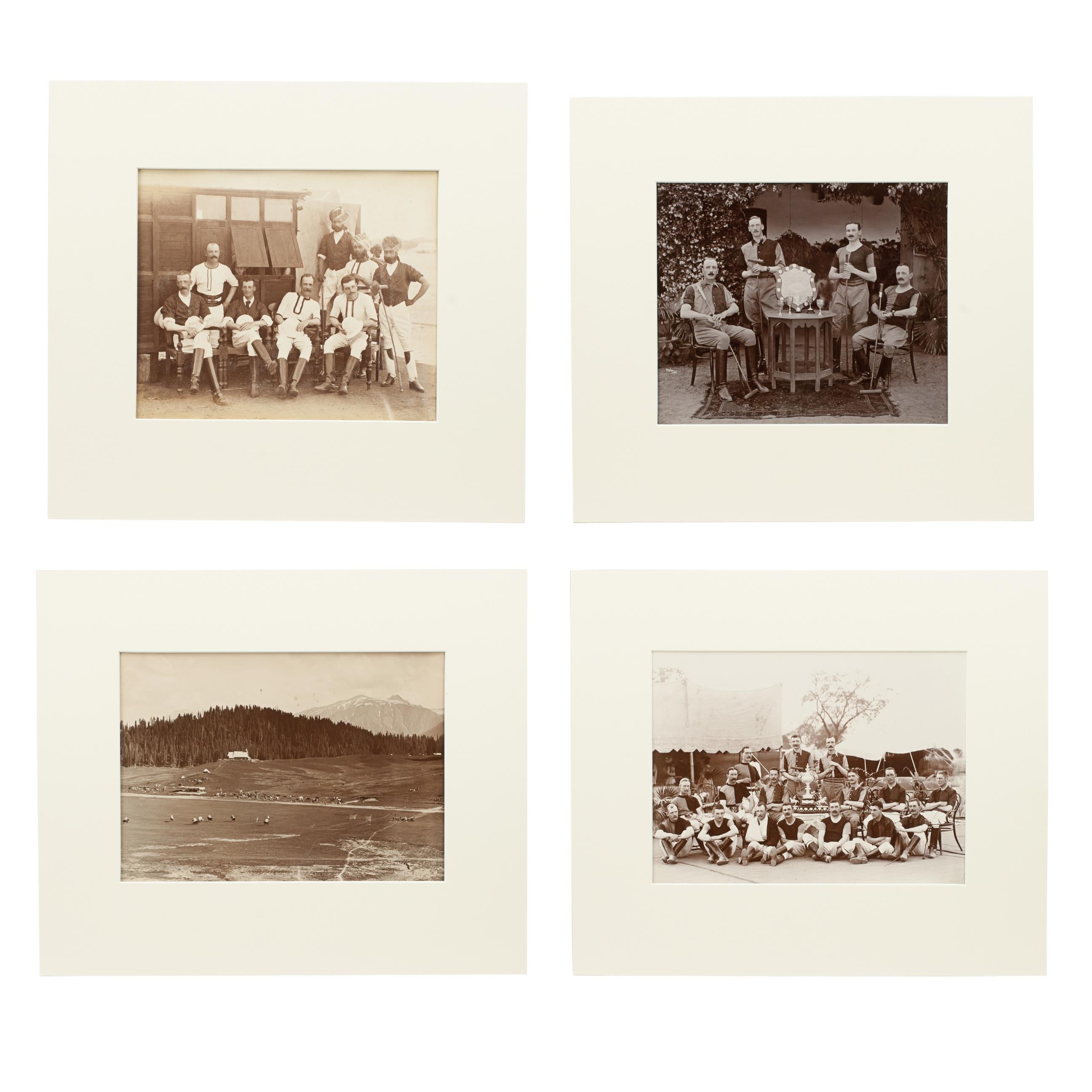 Assortment of Four Black & White Polo Photographs