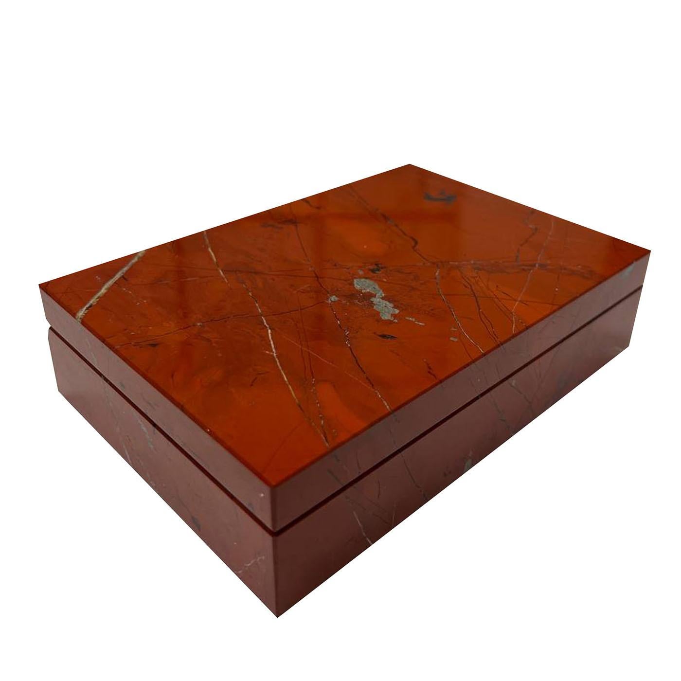 Boîte à bijoux Assuan Bloodstone par Obsydian Stone Neuf - En vente à Milan, IT
