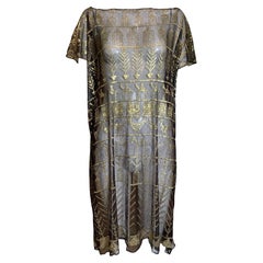 Assuit Dress with Hand Hammered Brass, 1920s