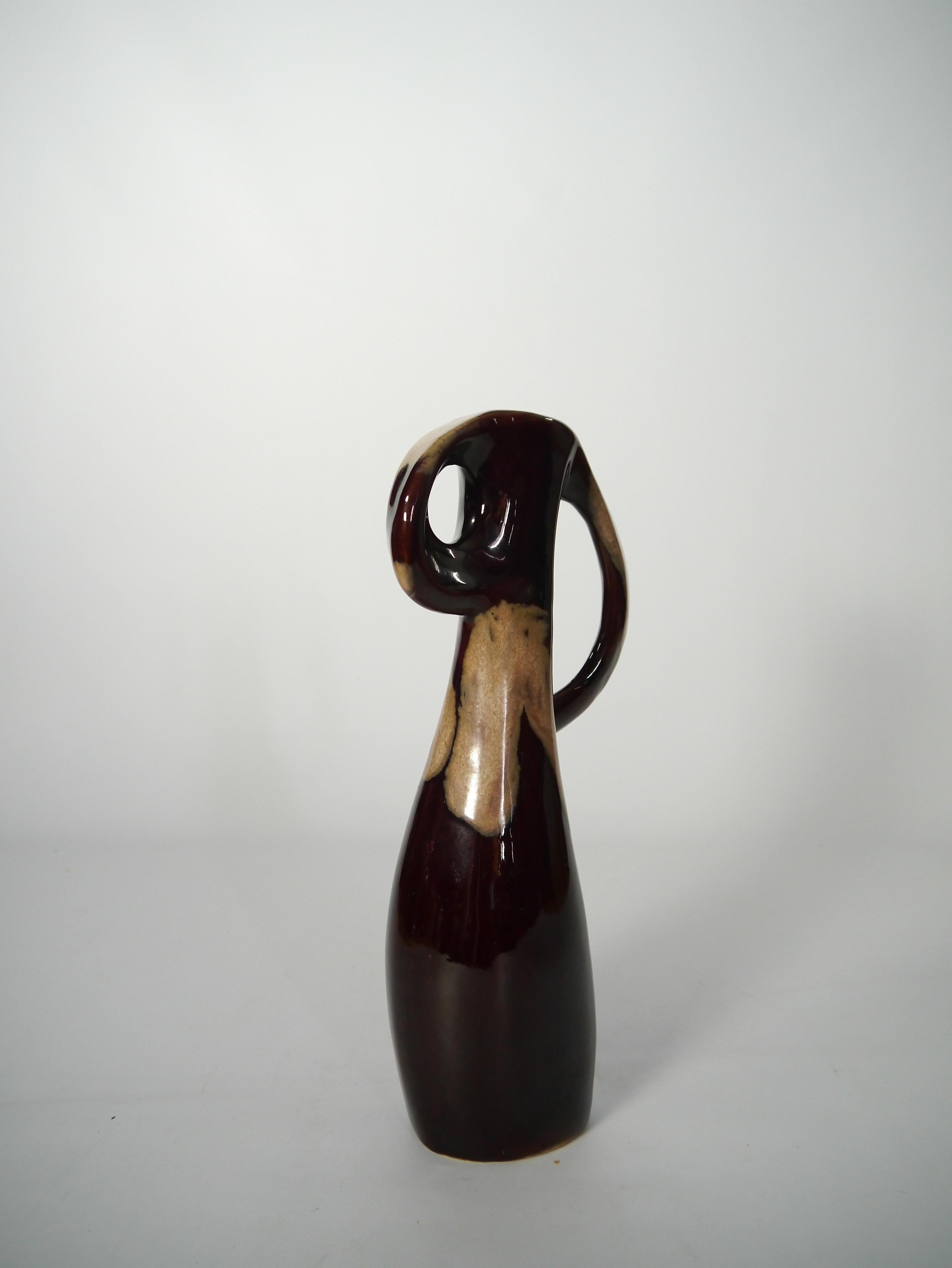 Europeo Vaso ad anfora assimetrico in ceramica, Art Nouveau, 1900 in vendita