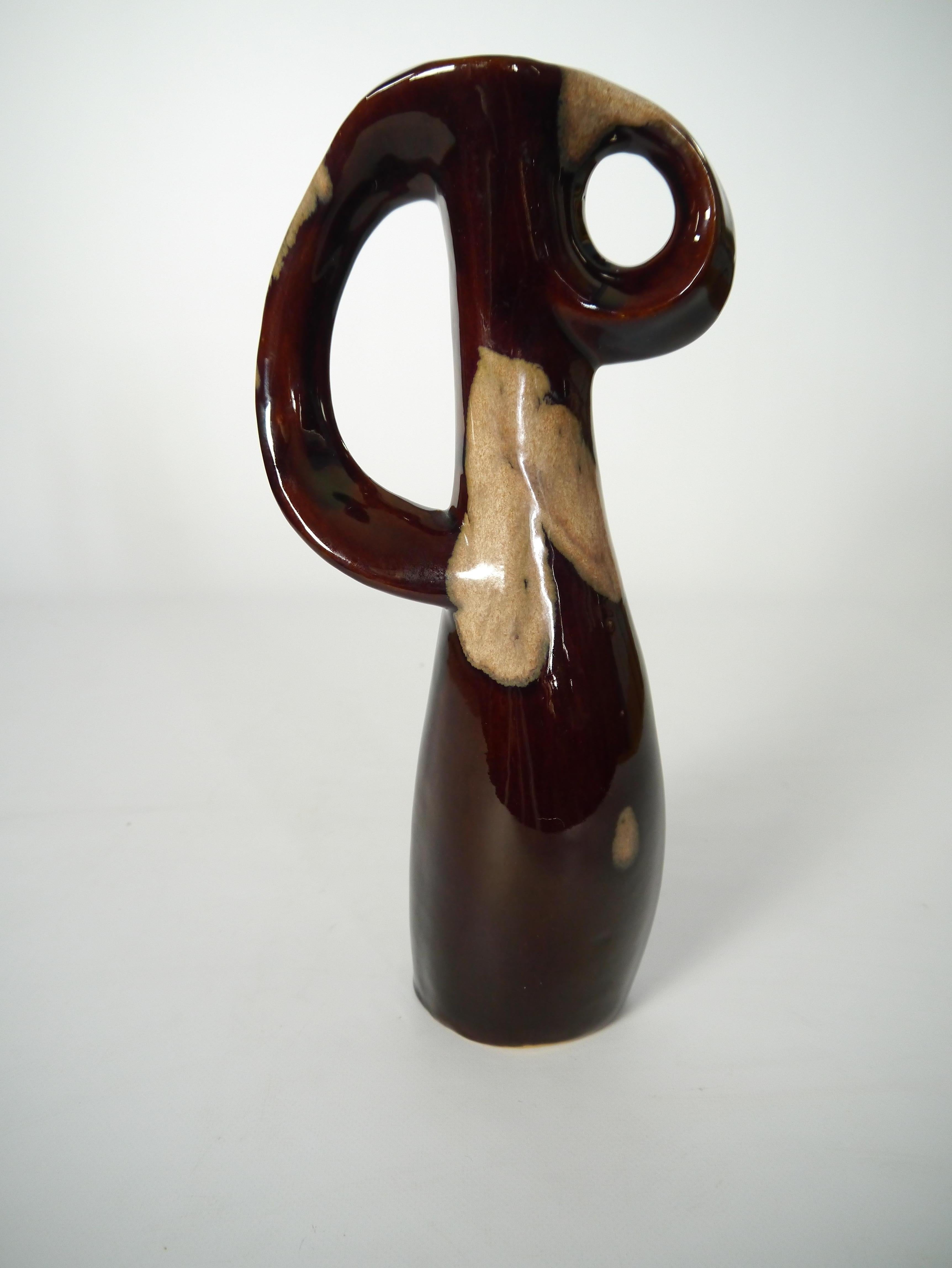 Vaso ad anfora assimetrico in ceramica, Art Nouveau, 1900 in vendita 1
