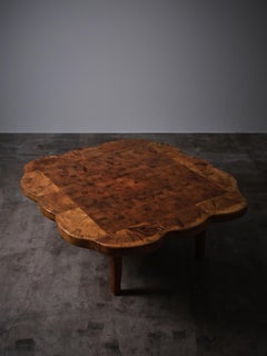 Assymetrical coffee table by Stig Sandkvist, Sweden, 1960s